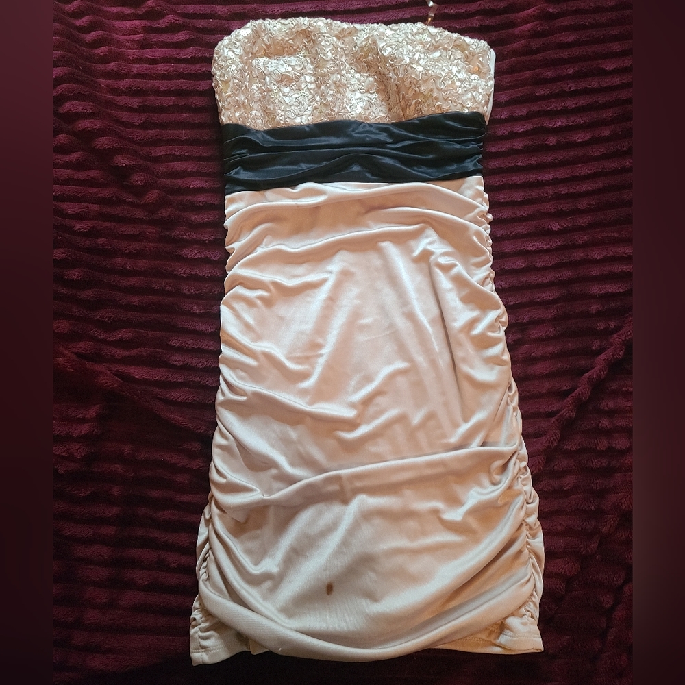 A size small gold dress